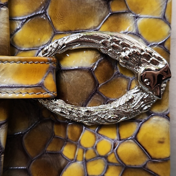 Liberty of London Croco Evening Clutch with Silver-tone Hardware - Picture 3 of 16